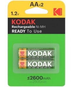 KODAK - HR6 AA 2600mAh RECHARGEABLE BATTERY BLISTER*2