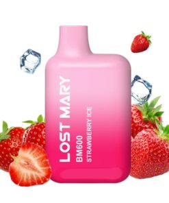 LOST MARY - BM600 NICOTINE VAPER 2% DISPOSABLE STRAWBERRY ICE