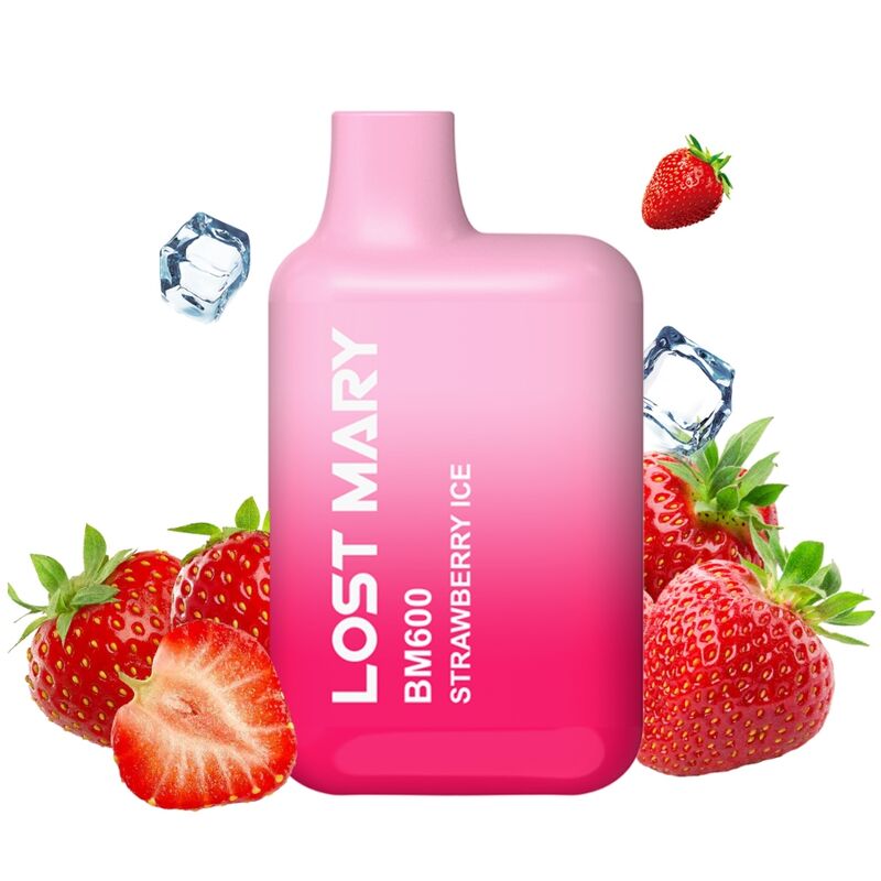 LOST MARY - BM600 NICOTINE VAPER 2% DISPOSABLE STRAWBERRY ICE