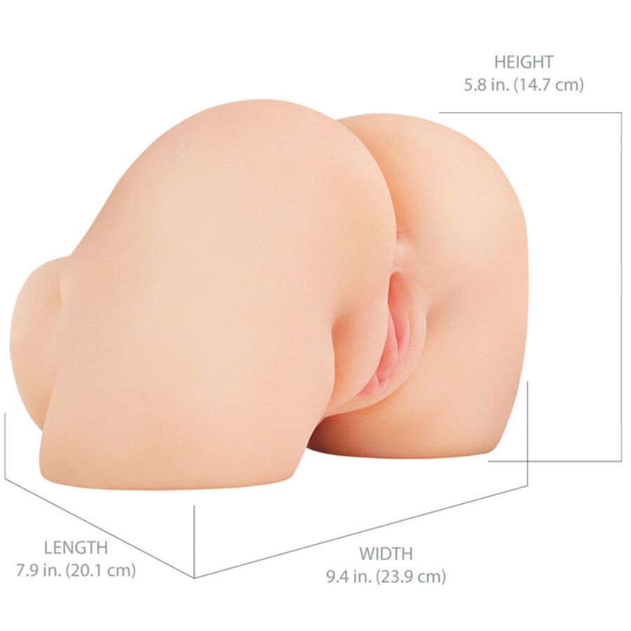 PDX ELITE - SHAKETHAT ASS REALISTIC VAGINA AND ANUS MASTURBATOR WITH VIBRATION - Bild 5
