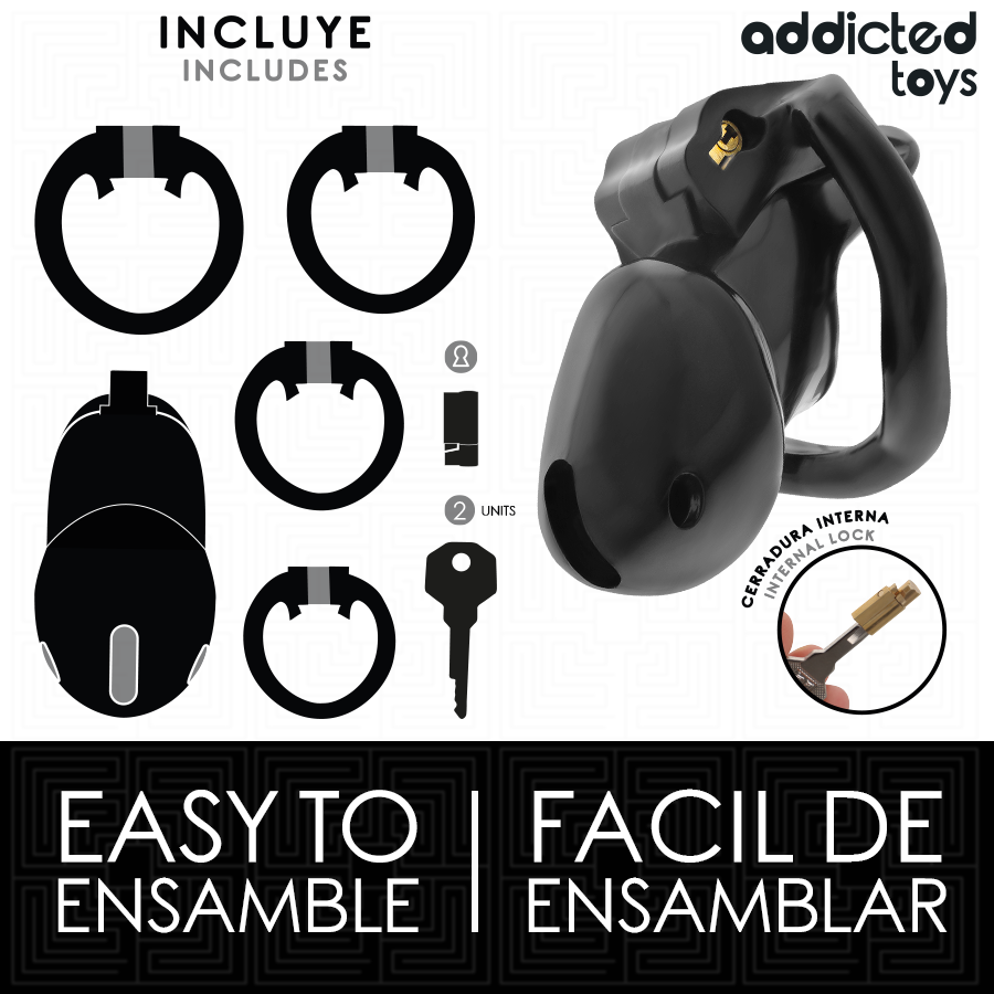 ADDICTED TOYS LOCKED - MINDNIGHT CELL PENIS CAGE SIZE S - Bild 4