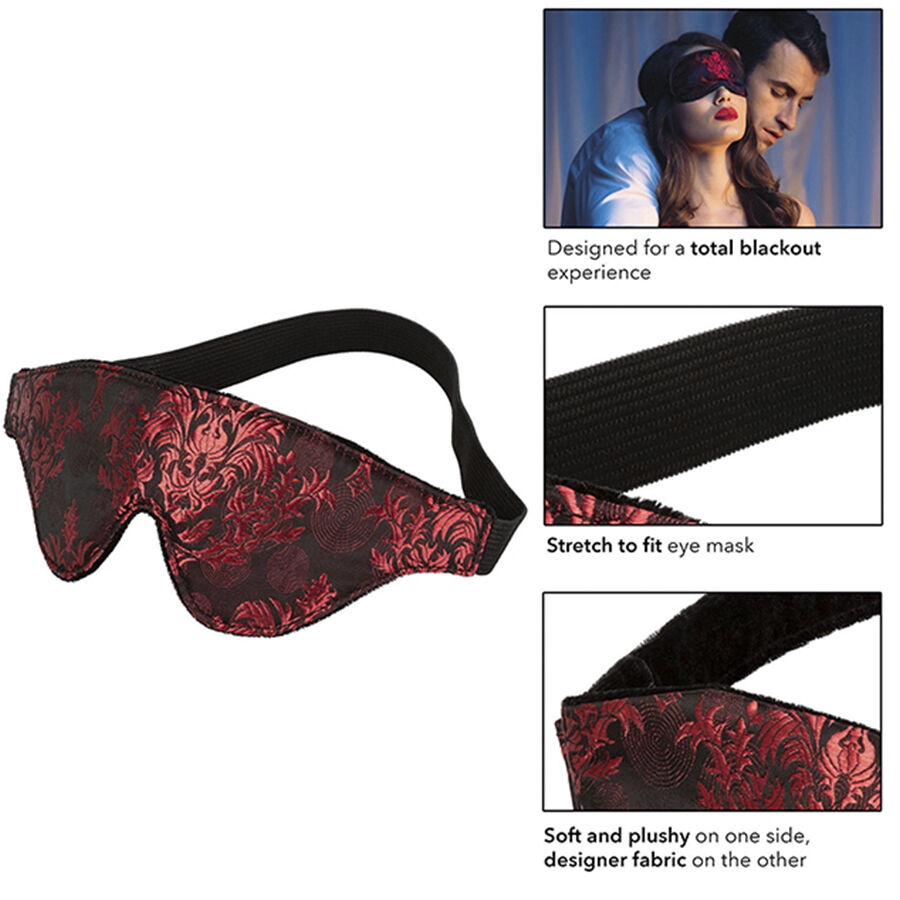 CALEXOTICS - SCANDAL OPAQUE EYE MASK WITH RED DETAILS - Bild 3