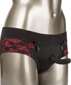 CALEXOTICS - SCANDAL SET DE BRAGUITAS SIN ENTREPIERNAS CON DIDLO TALLA S/M