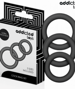 ADDICTED TOYS - SET OF SILICONE RINGS MODEL 1