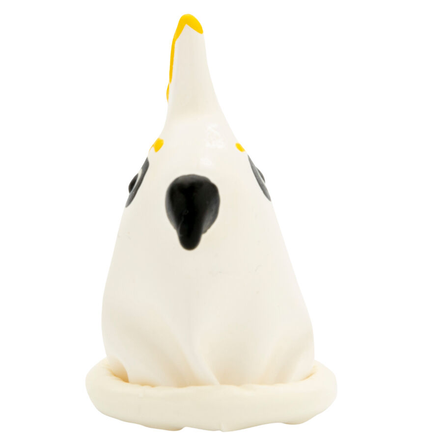 CONDOMERIE - HANDPAINTED NOVELTY CONDOMS PARROT WHITE - Bild 5
