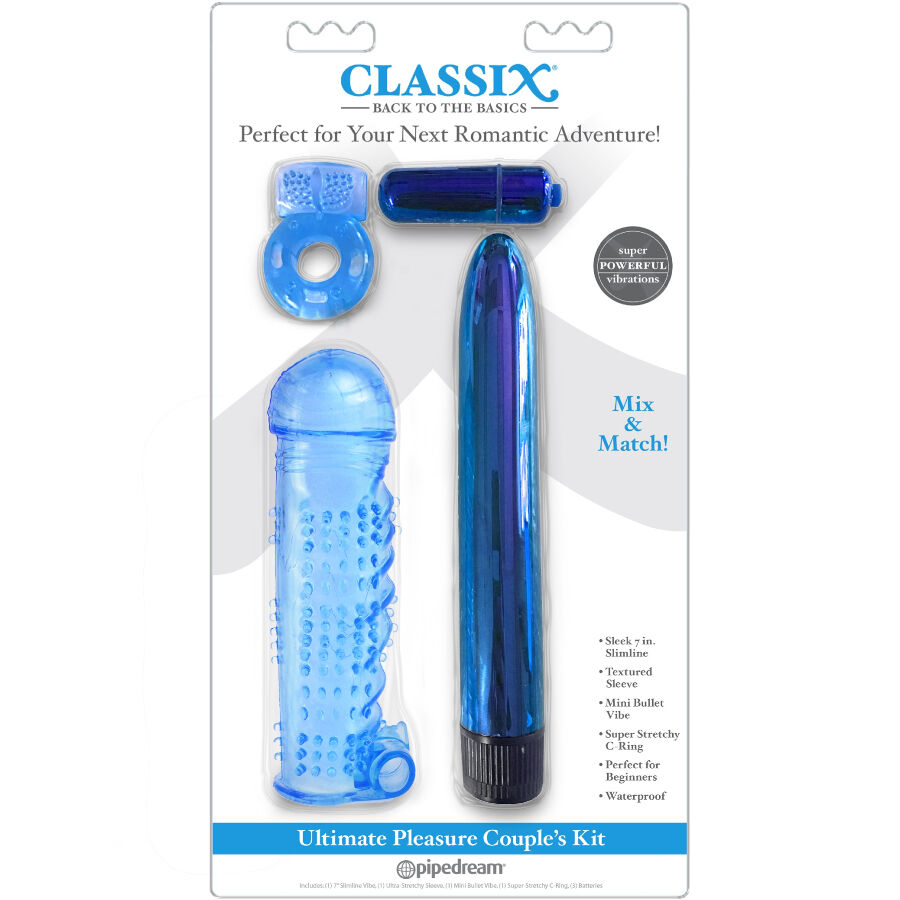 CLASSIX - ULTIMATE PLEASURE COUPLES KIT AZUL - Bild 2