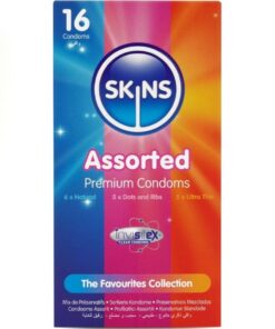 SKINS - ASSORTED PREMIUM CONDOMS PACK 16