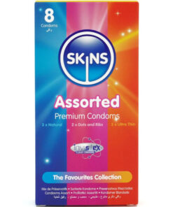 SKINS - ASSORTED PREMIUM CONDOMS PACK 8