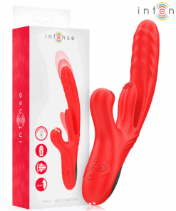 INTENSE - KAROL MULTIFUNCTION VIBRATOR THRUST  STIMULATION  STIMULATING WAVES RED