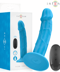 INTENSE - PHOEBE REALISTIC VIBRATOR 10 VIBRATIONS BLUE REMOTE CONTROL