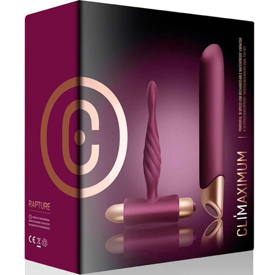 CLIMAXIMUM - RAPTURE KIT VIBRATOR CLASSIC + BEGINNER ANAL PLUG - Bild 4