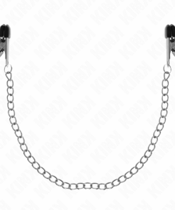 KINK - FLAT CHAIN NIPPLE CLAMPS SILVER 34 CM