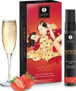 SHUNGA - WAVES PLEASURE SPRAY ORAL SEDUCTIVE STRAWBERRY 20 ML