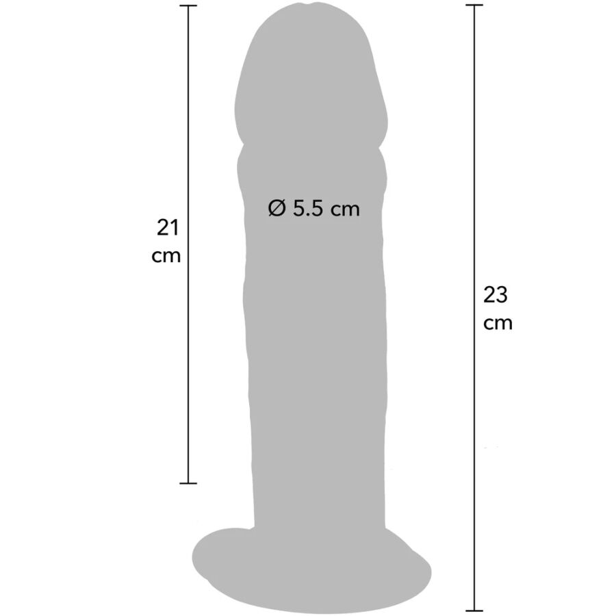 GET REAL - DELUXE THICK DOUBLE-DENSITY TPE DONG 23 CM - Bild 4