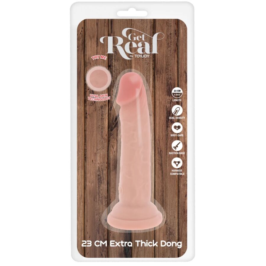 GET REAL - DELUXE THICK DOUBLE-DENSITY TPE DONG 23 CM - Bild 5