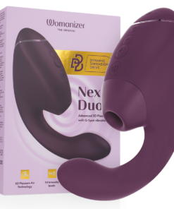 WOMANIZER - DUO NEXT DUAL CLITORAL G-SPOT STIMULATOR DARK PURPLE