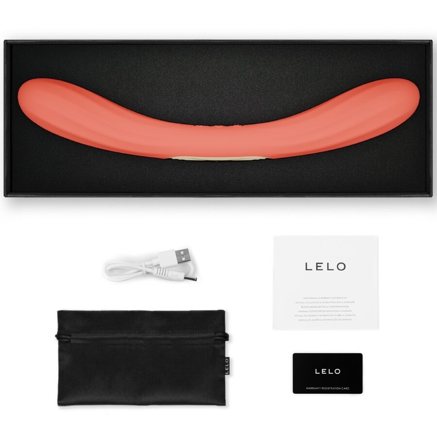 LELO - BOOMERANG DOUBLE ENDED VIBRATOR CORAL RED - Bild 4