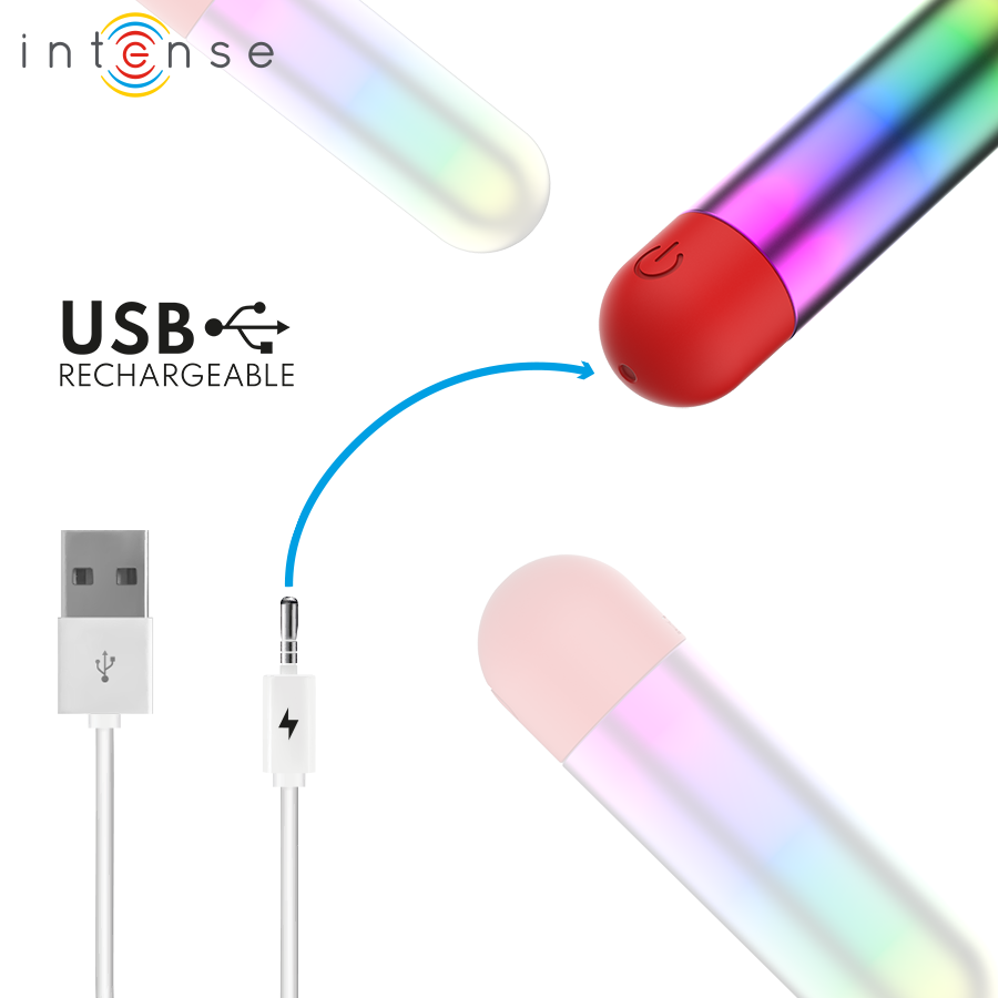 INTENSE - DEBBIE RAINBOW CLITORIS VIBRATING BULLET - Bild 4