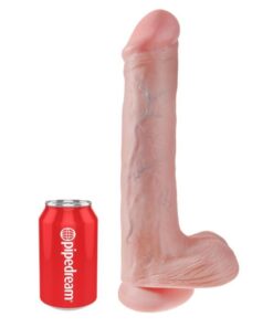 KING COCK - REALISTIC DILDO WITH TESTICLES AND SUCTION CUP 38 CM FLESH